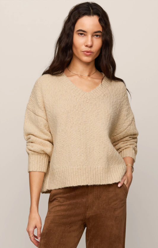 Boulton Boucle Sweater - Chalk