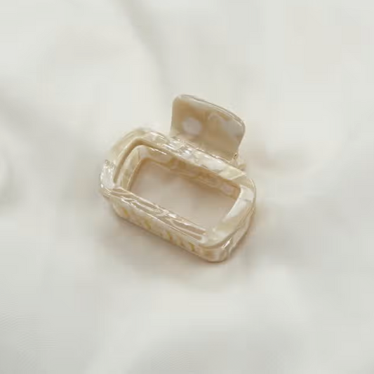 Small Hair Claw Clip - Cream