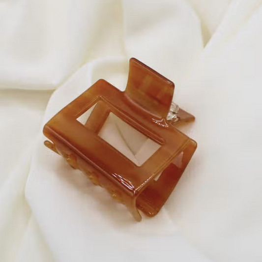 Small Hair Claw Clip - Brown