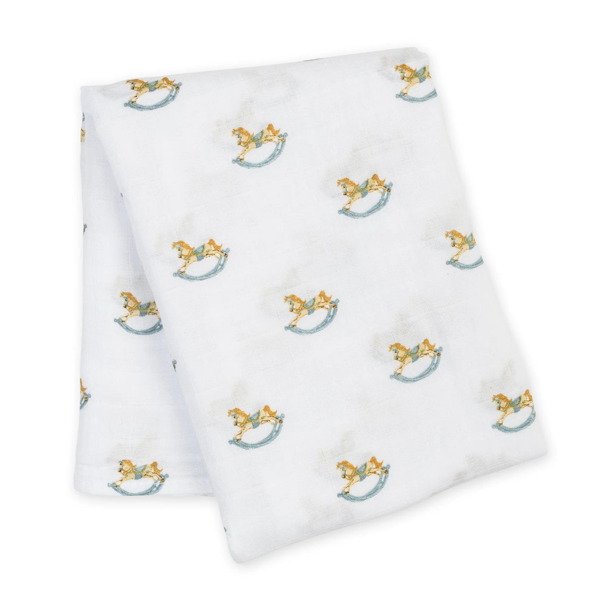 Cotton Muslin Swaddle - Rocking Horse