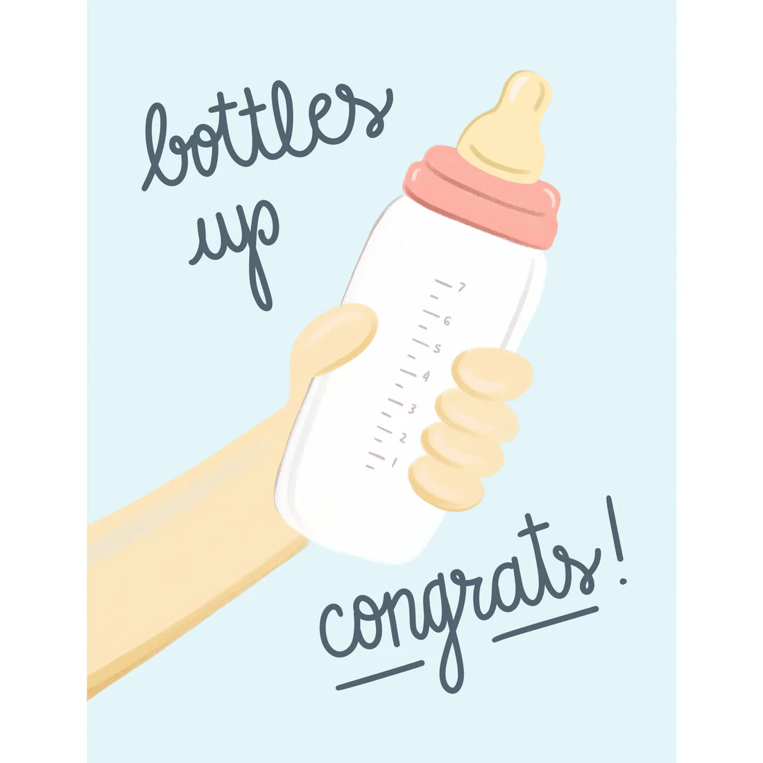 Card - Bottles Up! Congrats