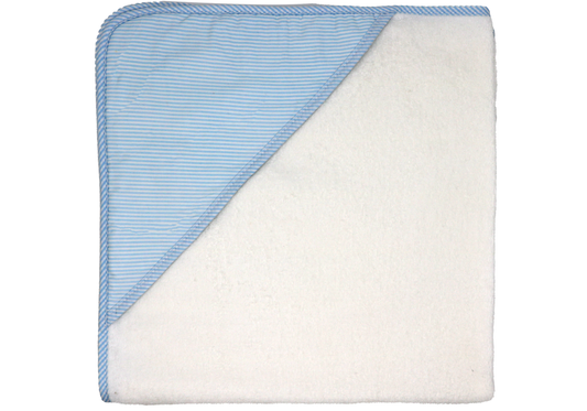 Hooded Towel - Blue Stripe