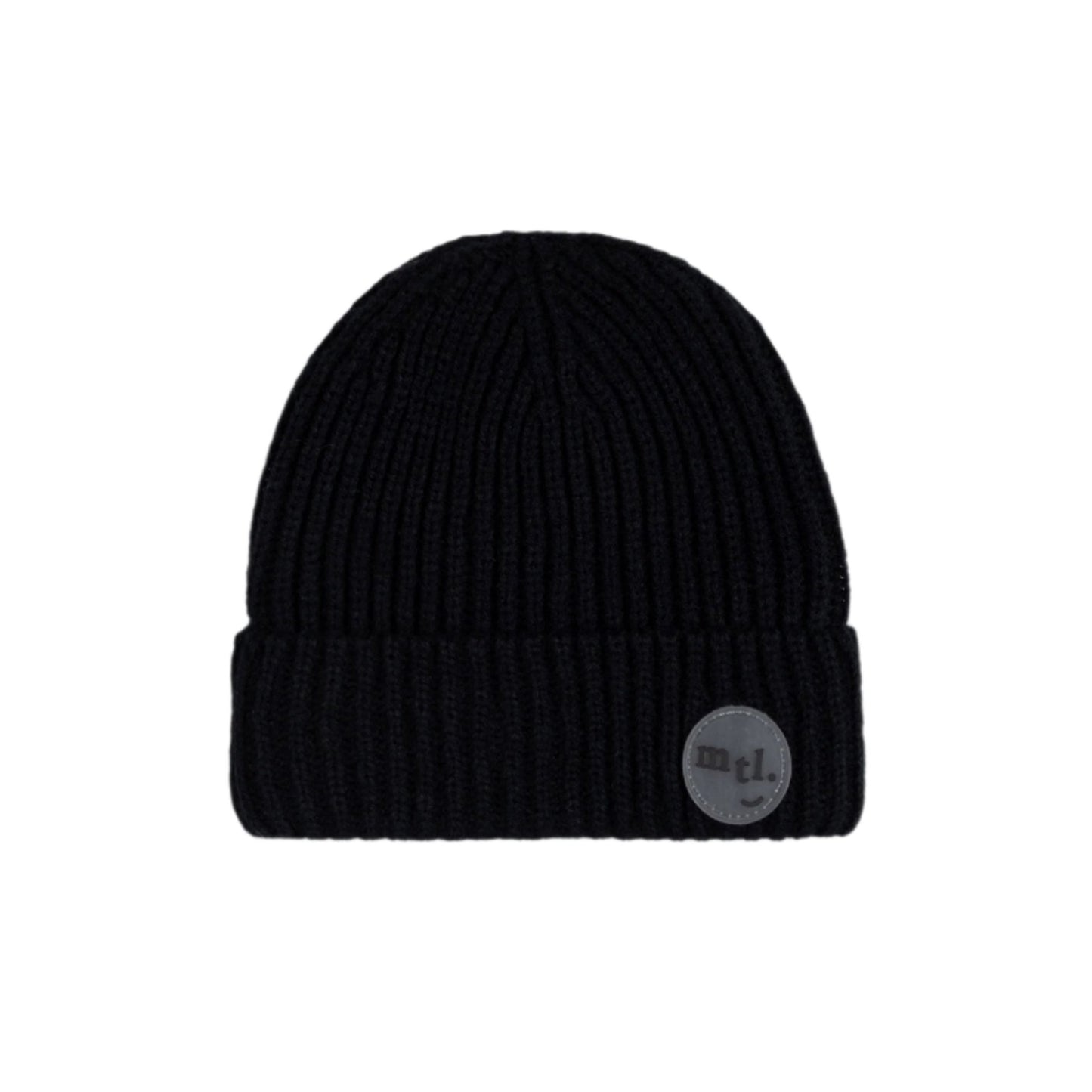 Ribbed Beanie - Black