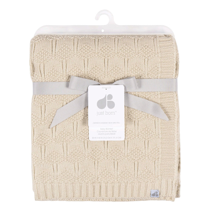 Sweater Knit Blanket - Tan