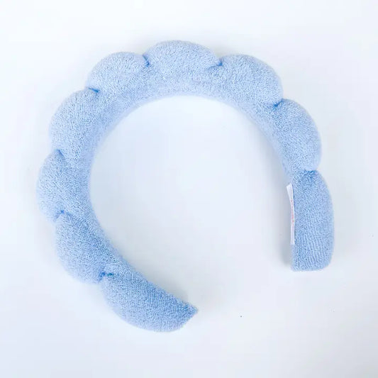 Terrycloth Spa Headband - Bluebell