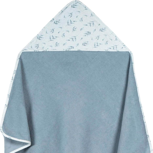 Hooded Towel - Blue Foliage