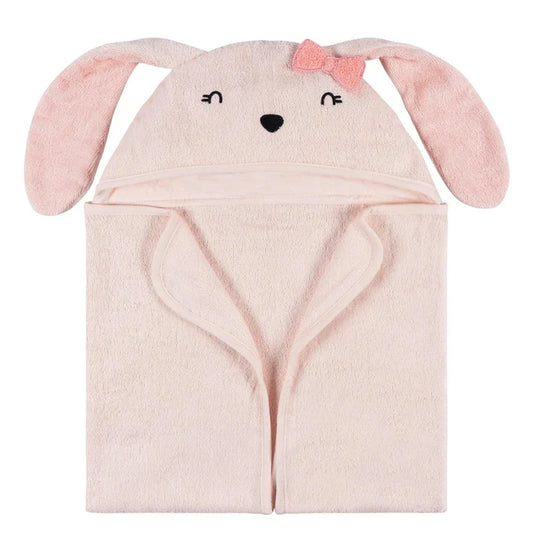 Hooded Towel - Pink Bunny