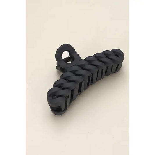 Chain Hair Claw Clip - Matte Black