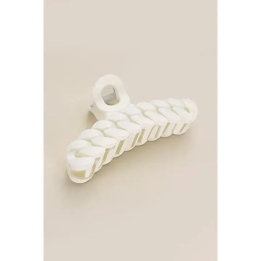 Chain Hair Claw Clip - Ivory