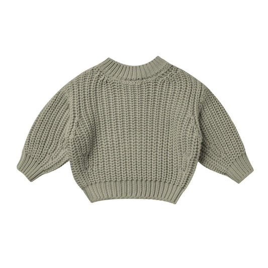 Chunky Knit Sweater - Basil