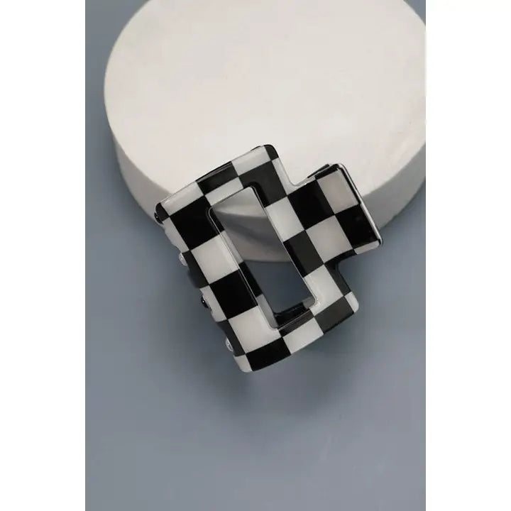 Hair Claw Clip - Checkered