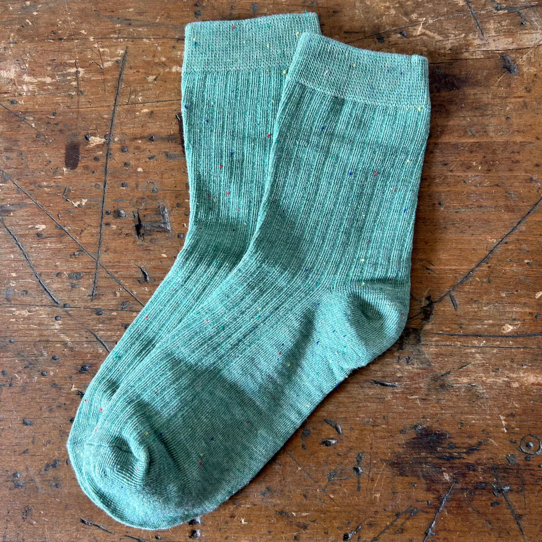 Confetti Socks - Deep Sage