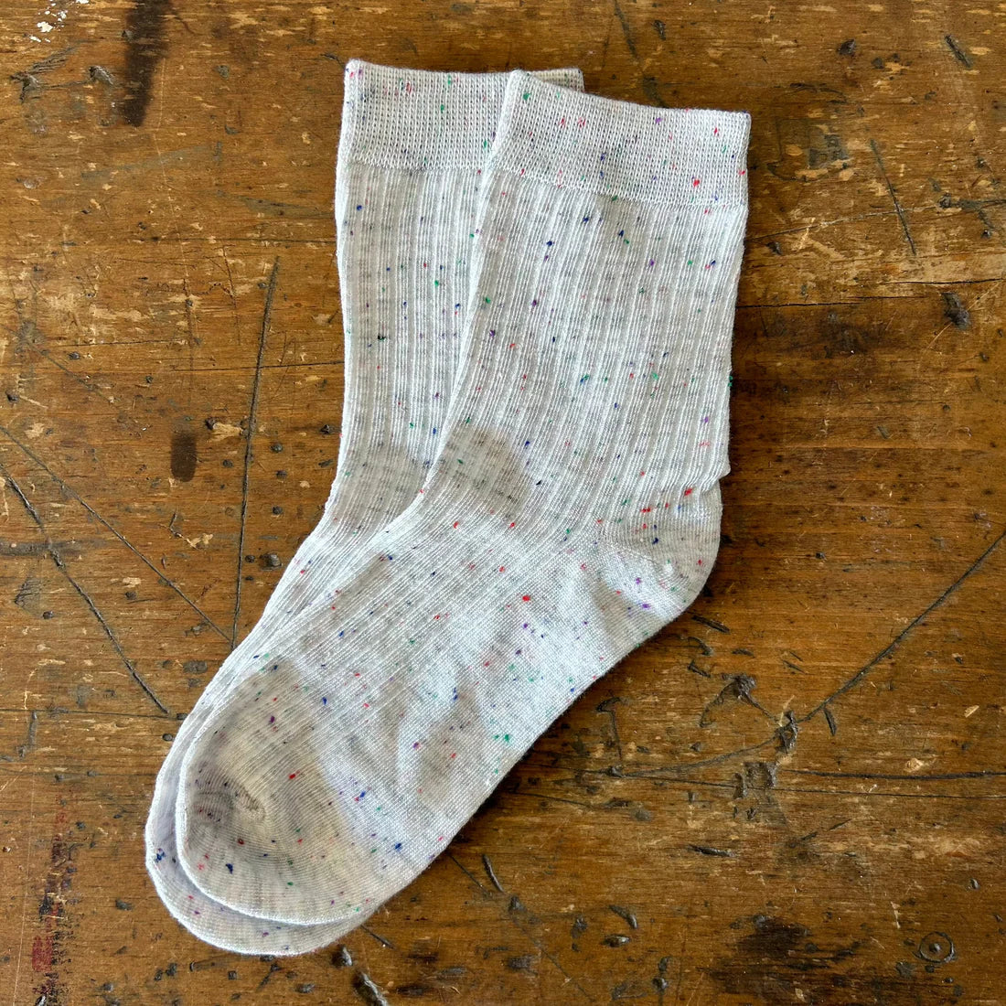 Confetti Socks - Heather Grey