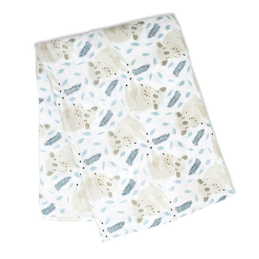 Cotton Muslin Swaddle - Koala