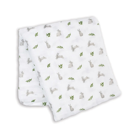 Cotton Muslin Swaddle - Bunnies