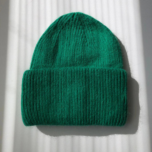 Royal Angora Beanie - Emerald