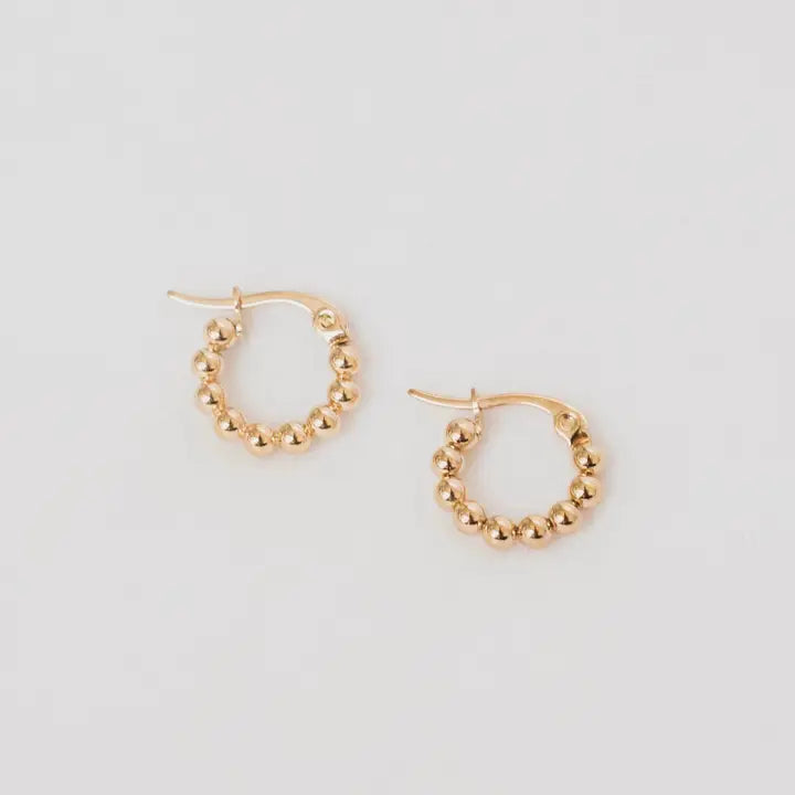 Gold Mini Hoop Earrings - Palermo