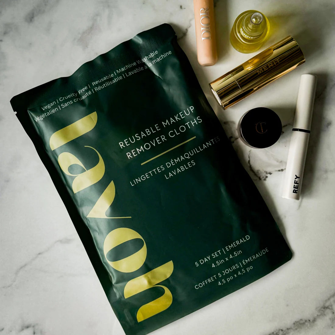 Reusable Makeup Remover Facecloth - Emerald