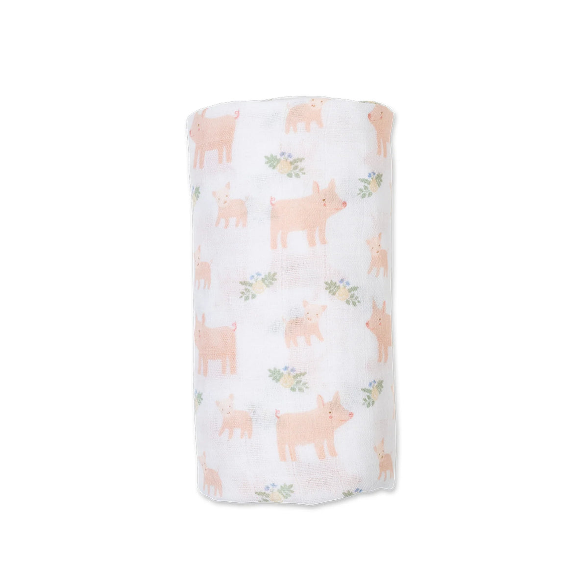 Cotton Muslin Swaddle - Piggies