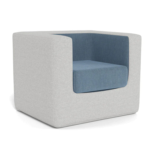 Cubino Kids Chair - Fog Grey / Denim Blue