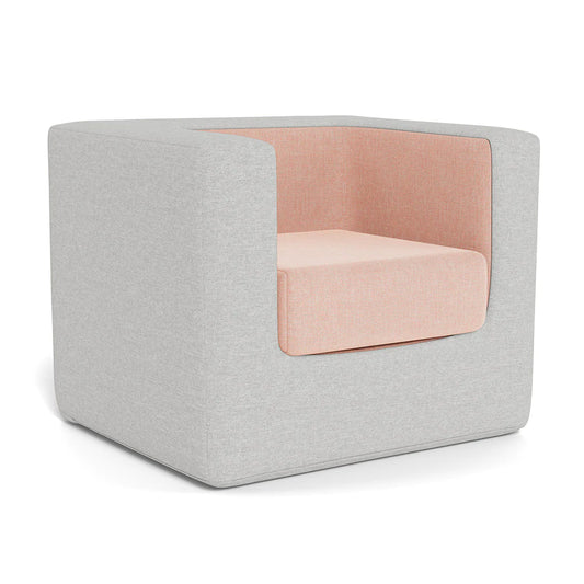 Cubino Kids Chair - Fog Grey / Petal Pink