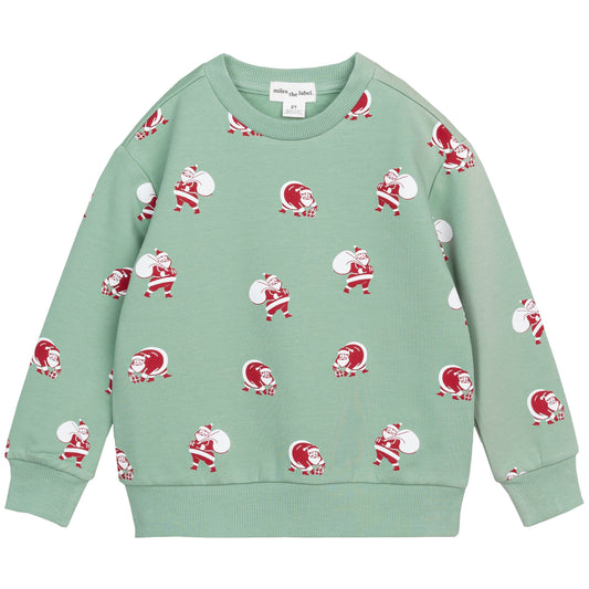 Fleece Sweatshirt - Holly Jolly Santa