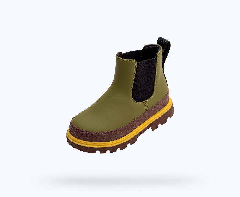 Kensington Pull On Boot - Rookie Green / Bitter Brown