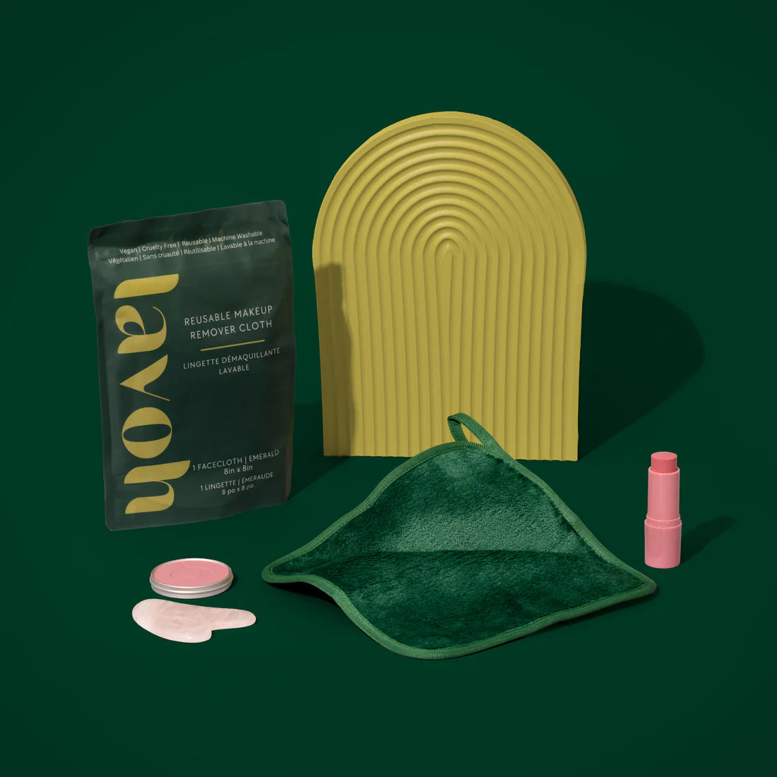Reusable Makeup Remover Facecloth - Emerald