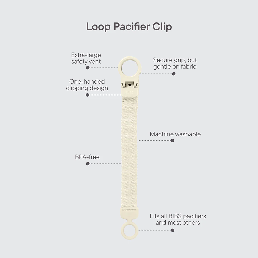 BIBS Pacifier Clip Loop - Petrol