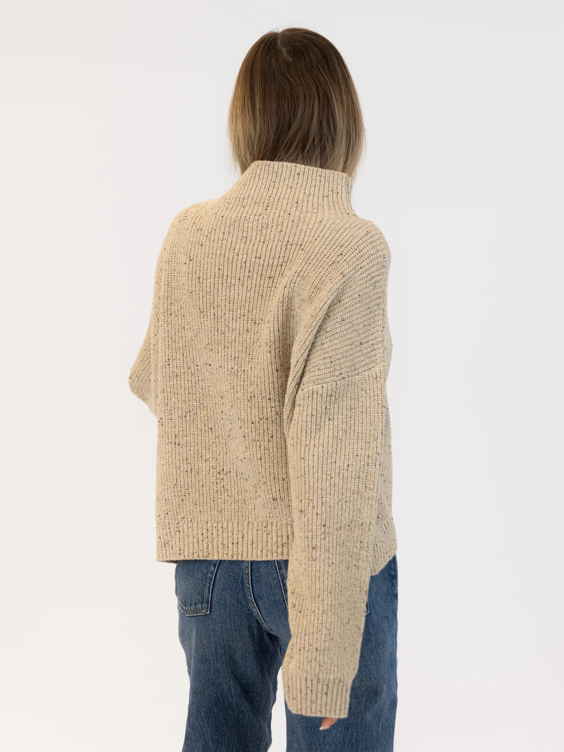 Evolet Sweater - Neutral Fleck