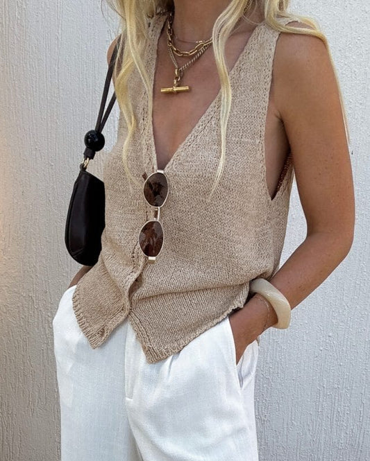 Mage Sweater Vest - Natural