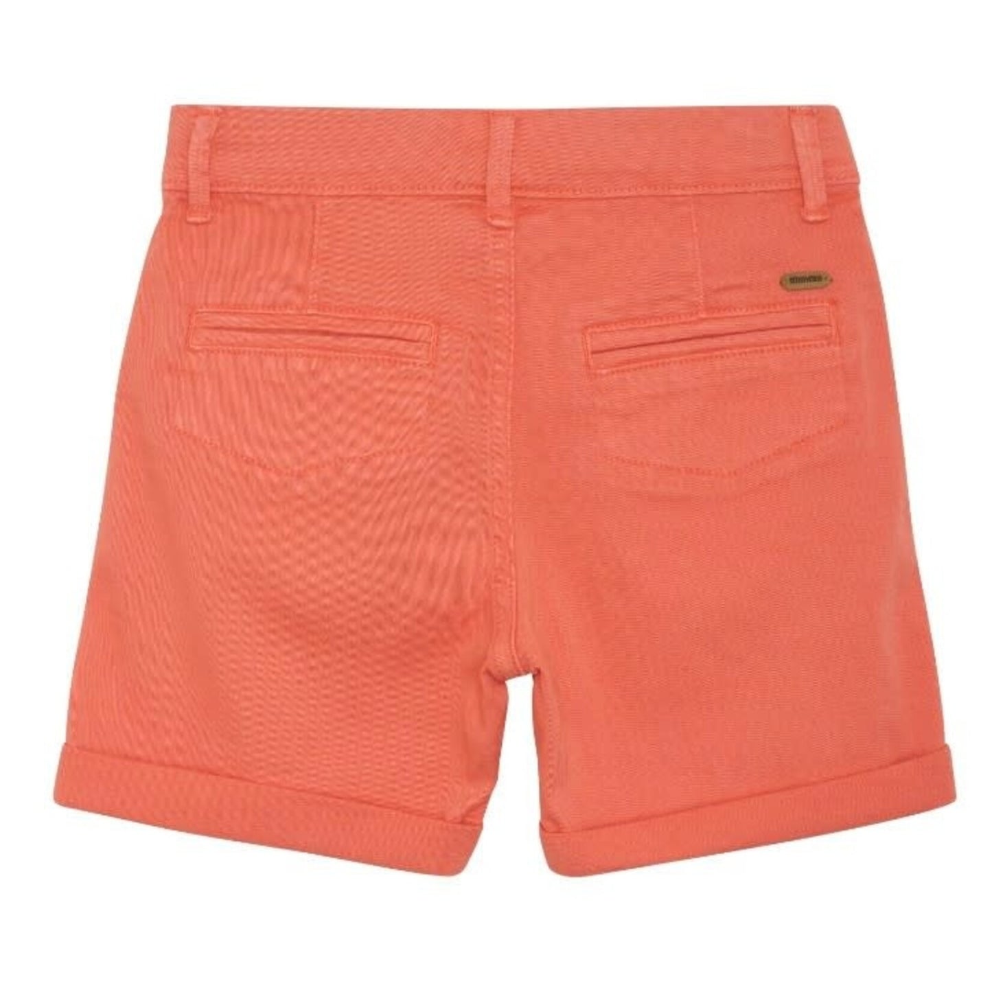 Cotton Twill Shorts - Bright Orange