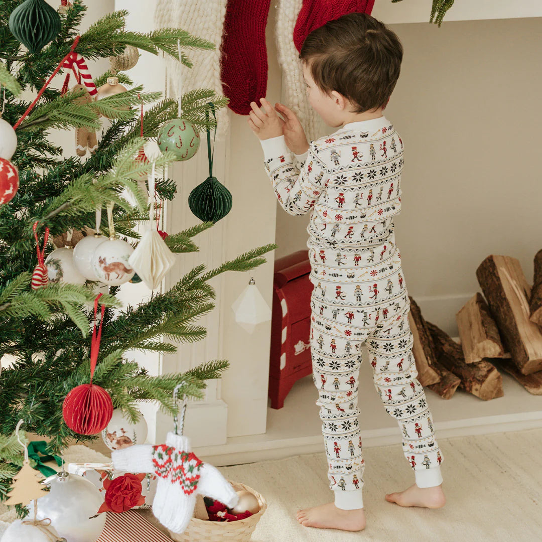 Two Piece Pajama Set Nutcracker Fair Isle