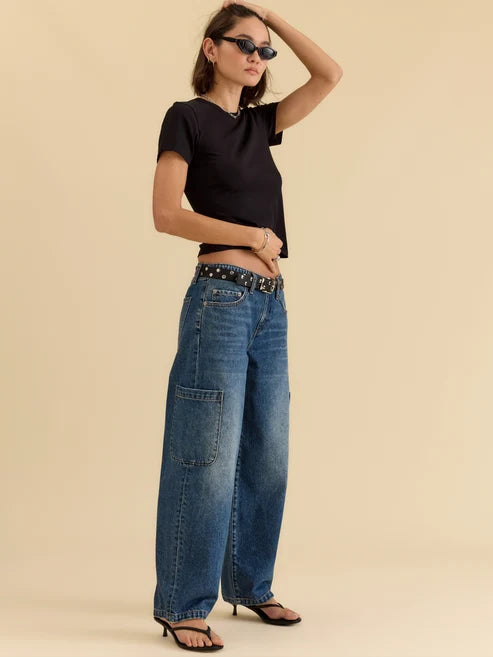 Mirage Mid Rise Cargo Harem - Snap