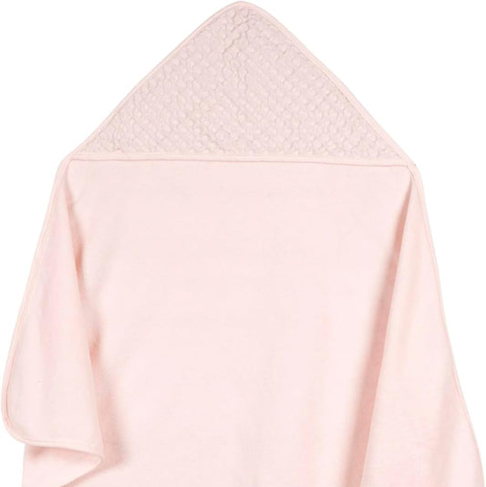 Hooded Towel - Pink Waffle