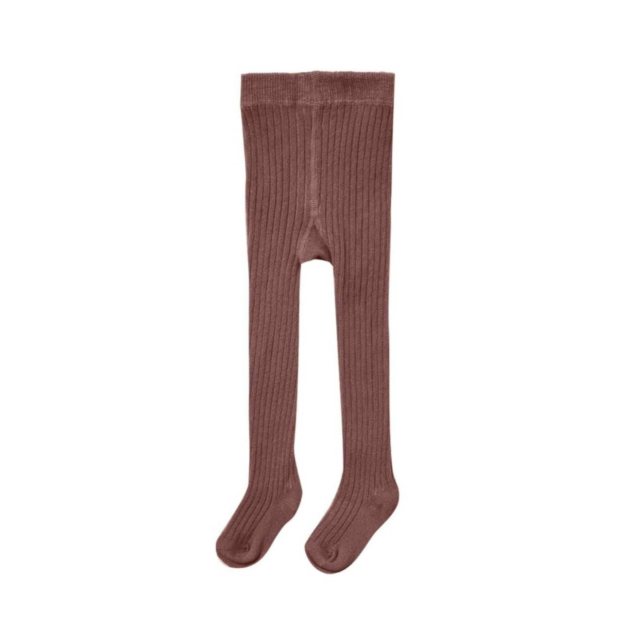 Ribbed Tights - Plum