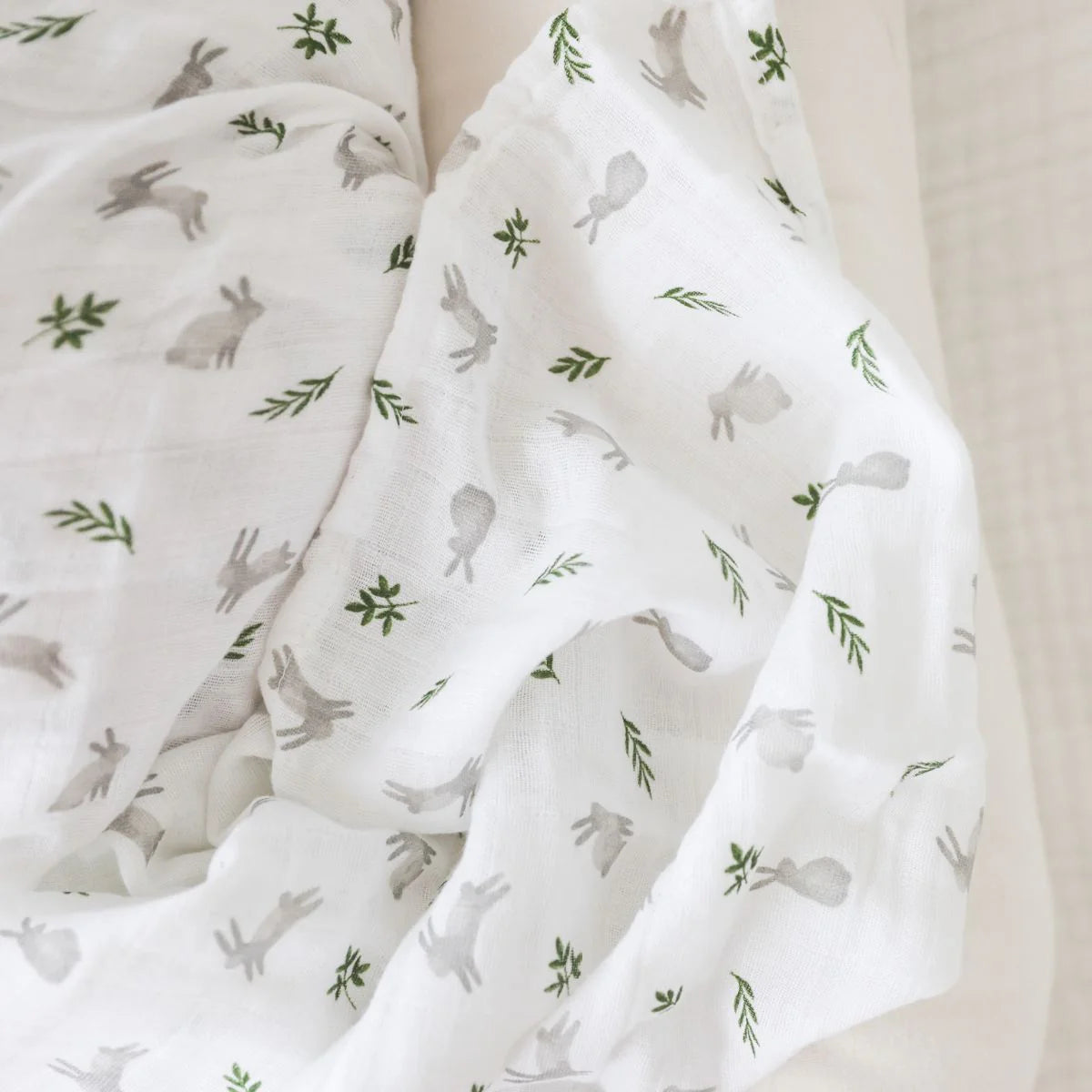 Cotton Muslin Swaddle - Bunnies