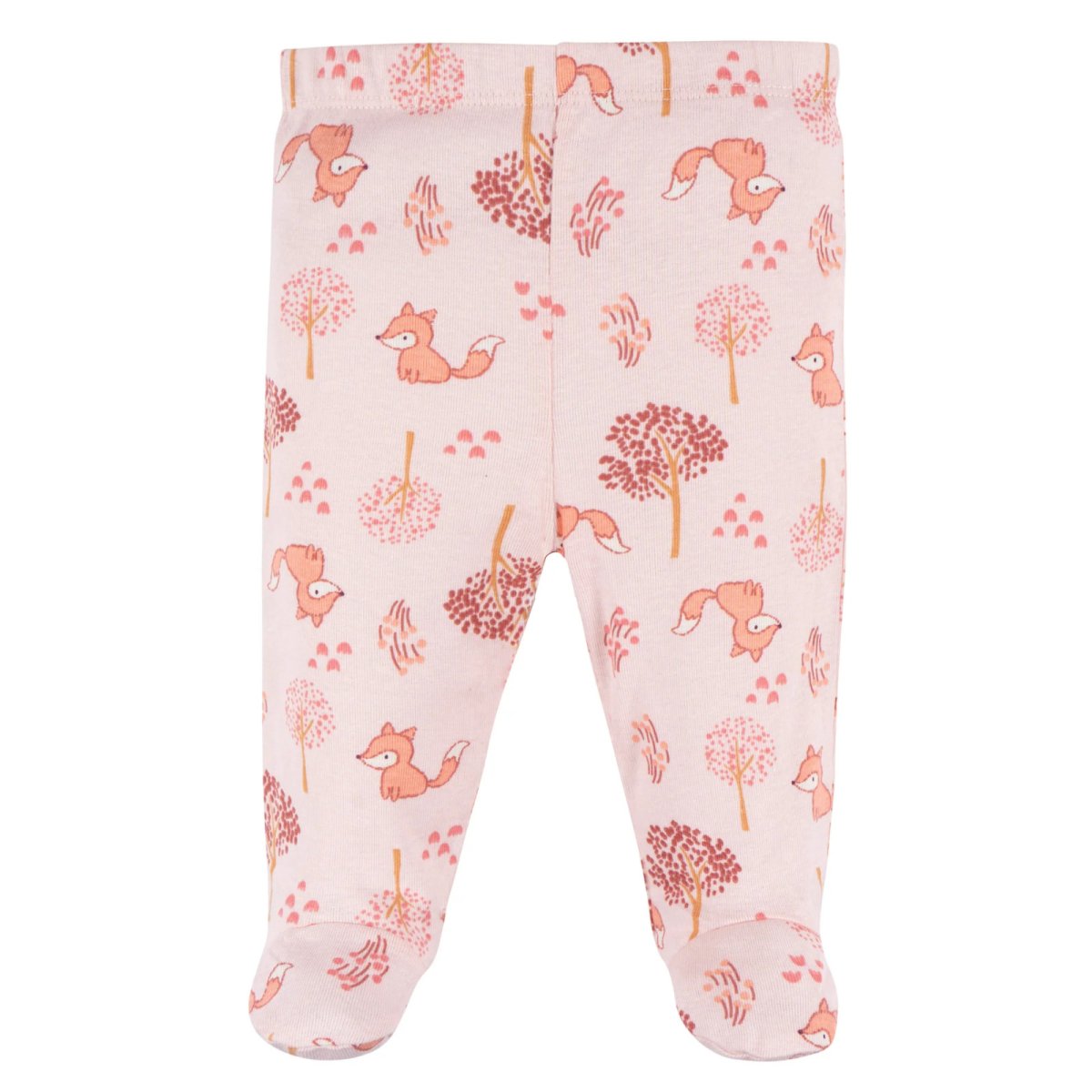 Two Piece Baby Set - Pink Foxes