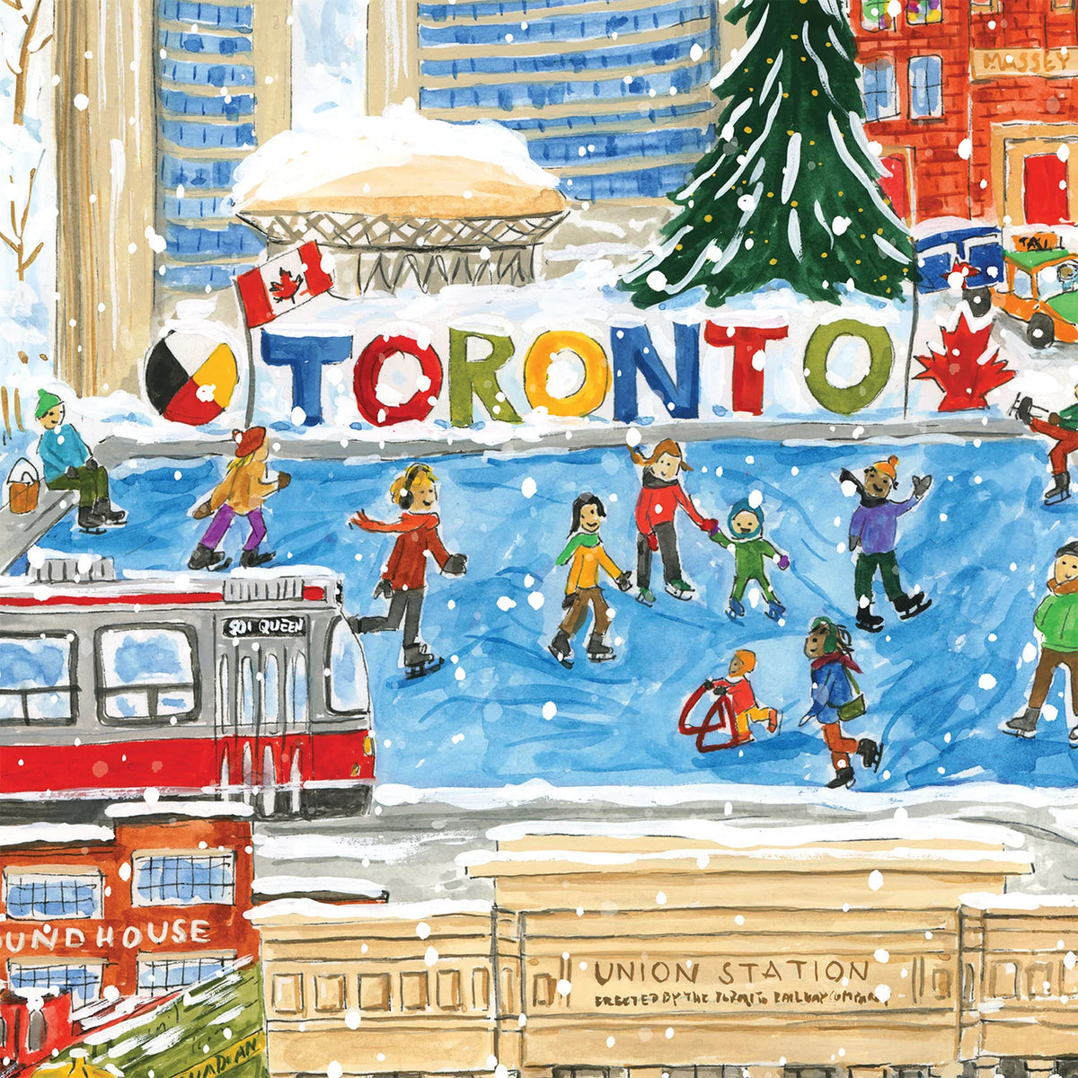 1000 pc Puzzle - Snow Day in Toronto