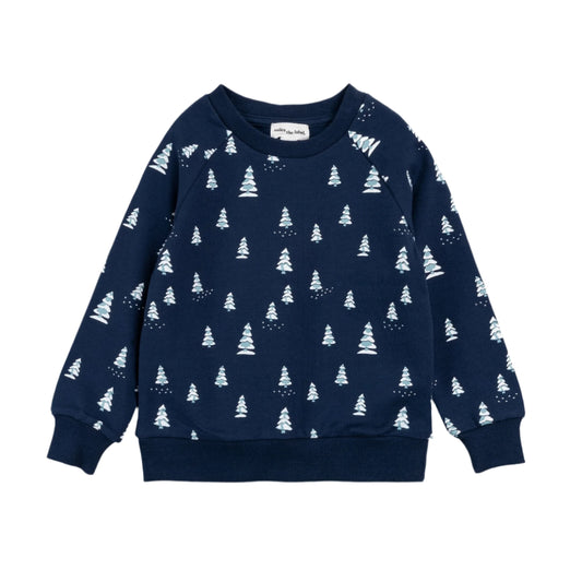 Fleece Sweatshirt - Snowy Pines