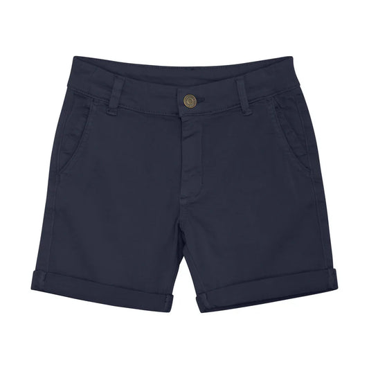 Cotton Twill Shorts - Navy