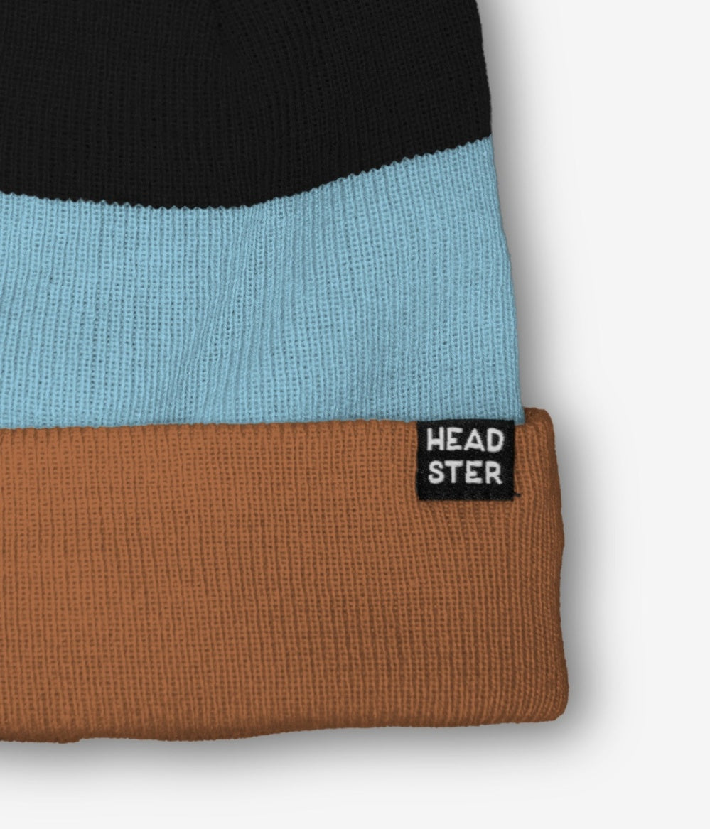 Tri-Colour Fleece-Lined Toque - Mudstone
