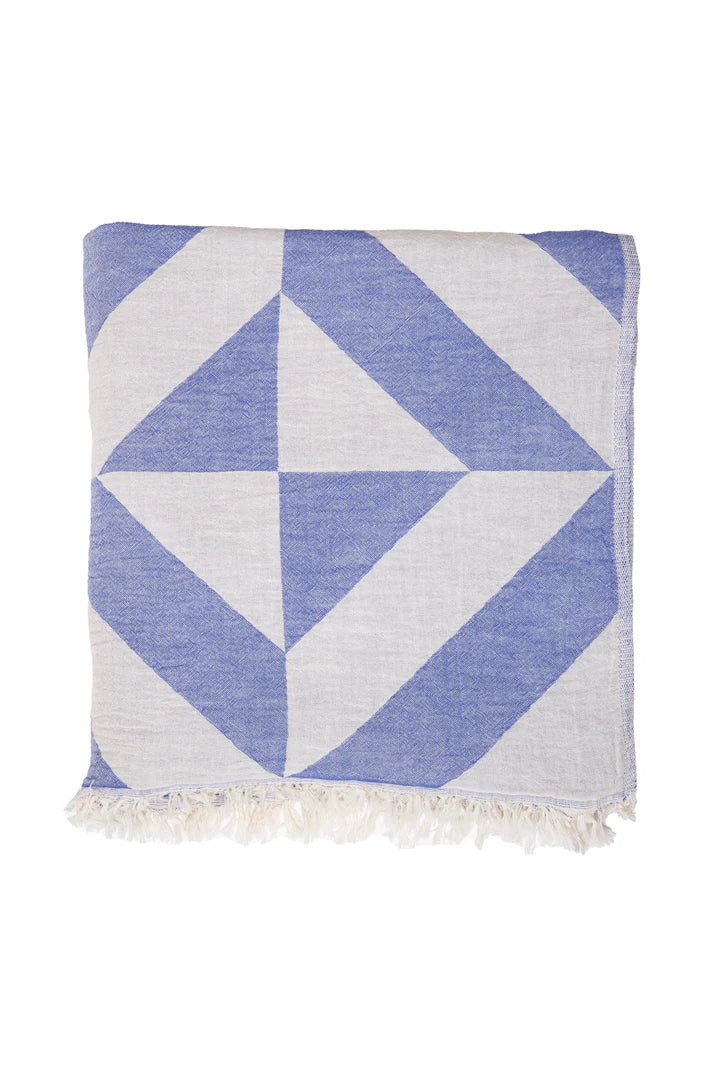 The Como Beach Blanket - Blue