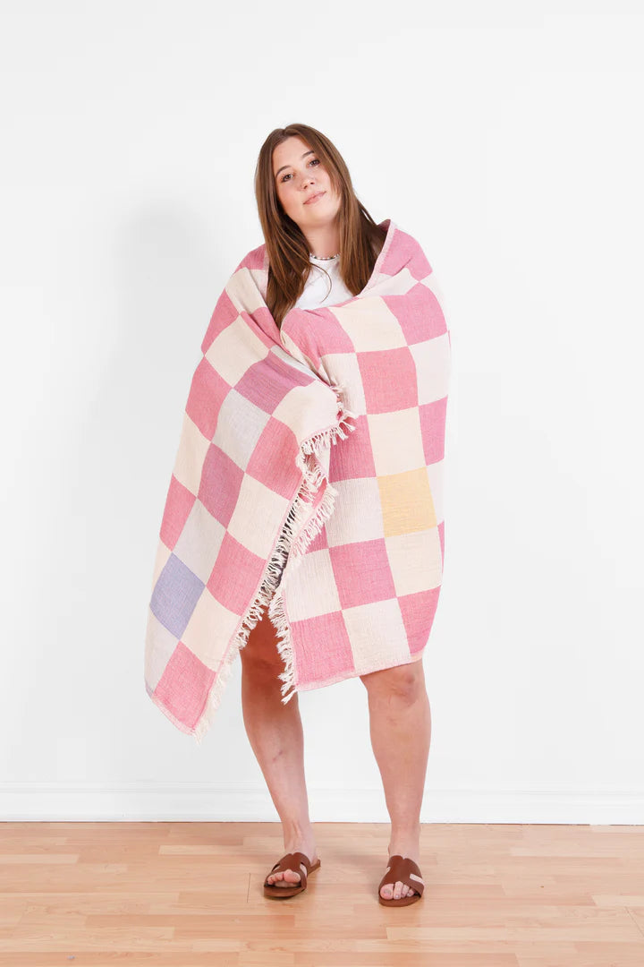 The Beckon Towel - Pink Mix
