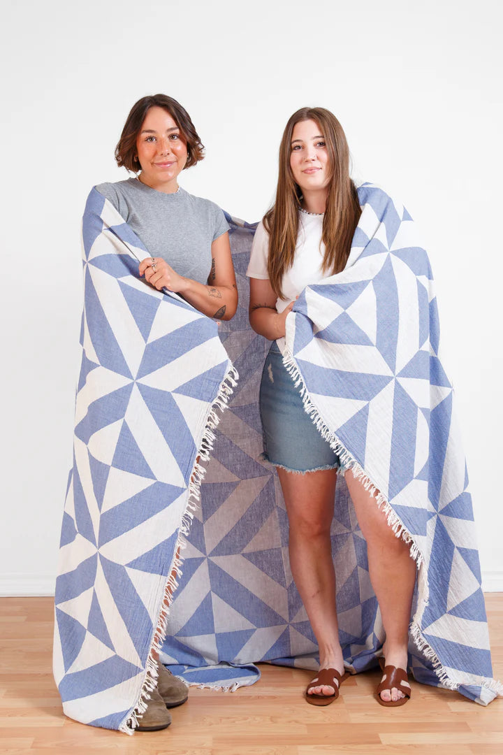 The Como Beach Blanket - Blue