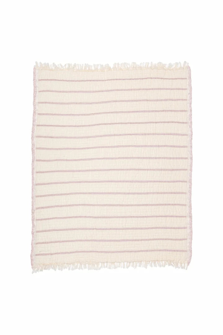 The Lotus Quilted Baby Blanket - Pink