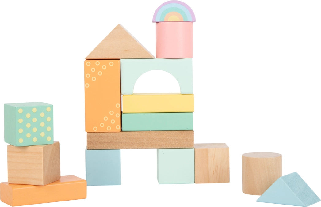 Wooden Building Blocks - Pastel (50pcs)