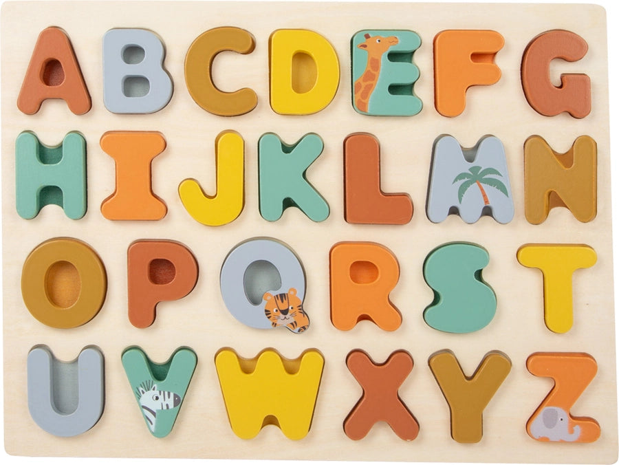 Wooden Alphabet Puzzle - Safari