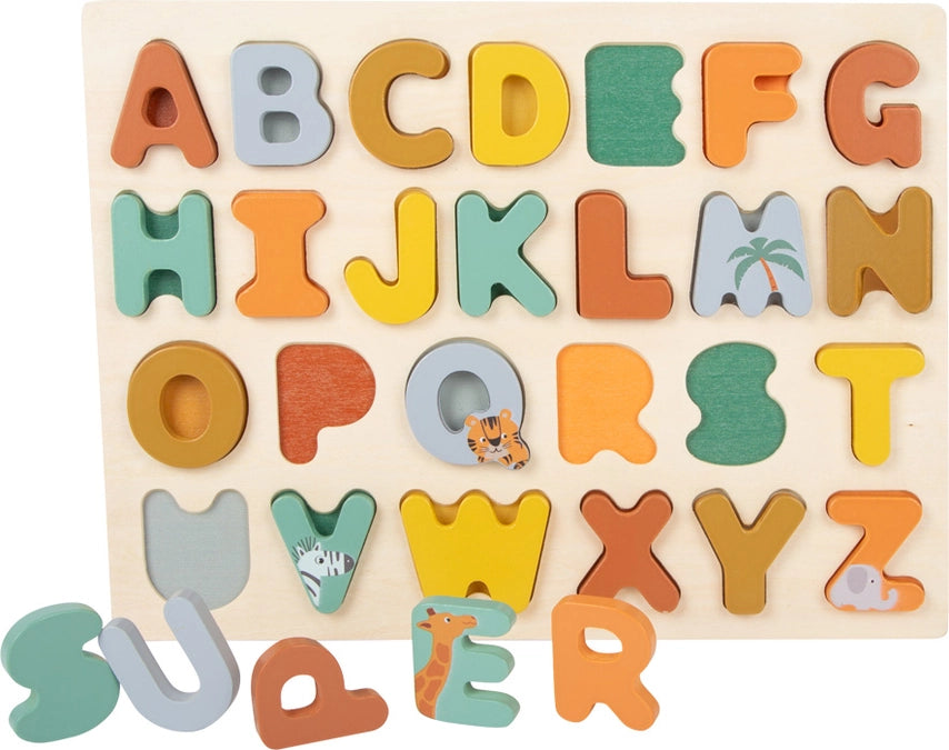 Wooden Alphabet Puzzle - Safari