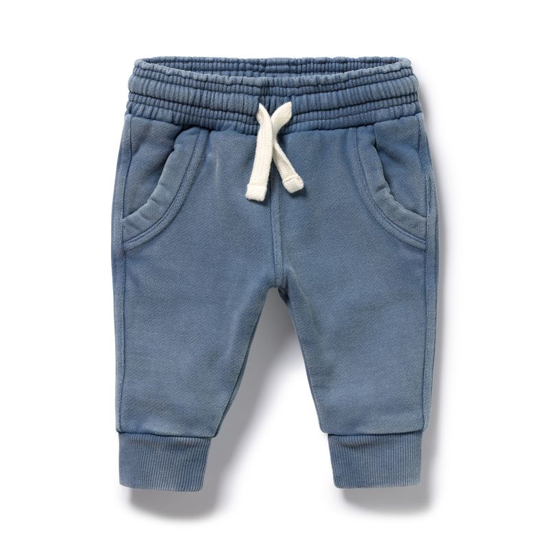 Organic Terry Sweat Pant - Twilight Blue